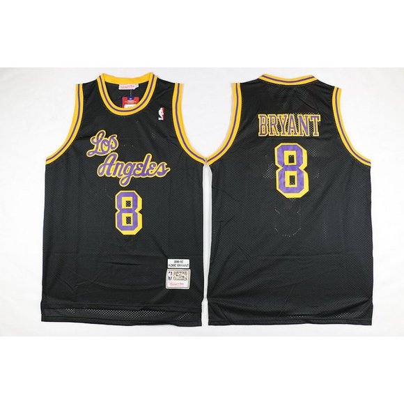 lakers kobe bryant black jersey